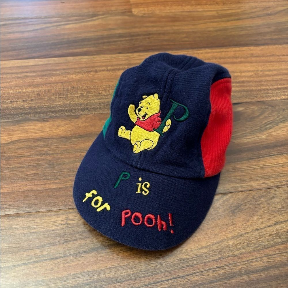 Disney Winnie the Pooh Vintage P is for Pooh embroidered hat/cap